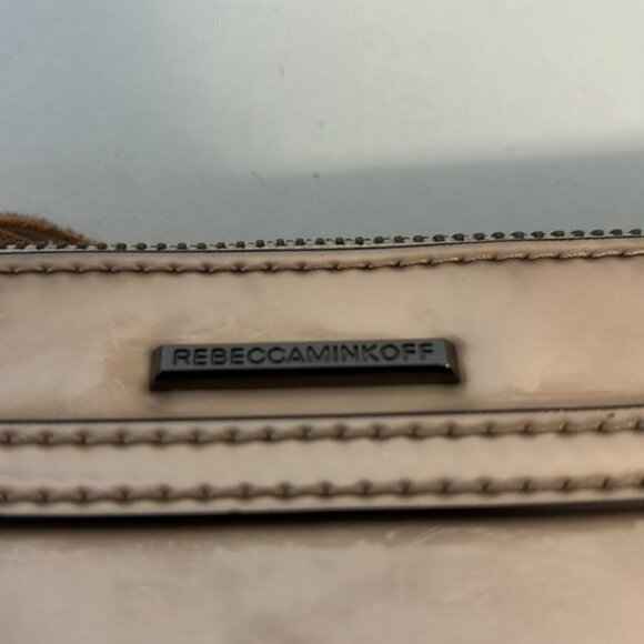 Rebecca Minkoff Mini MAC Rose Gold mirrored CrossBody Bag chain strap - Picture 7 of 13